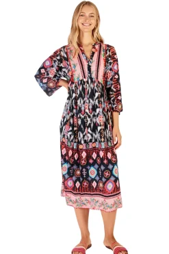 Clara Midi Dress - Print - LL6
