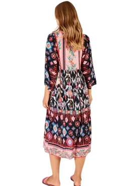 Clara Midi Dress - Print - LL6
