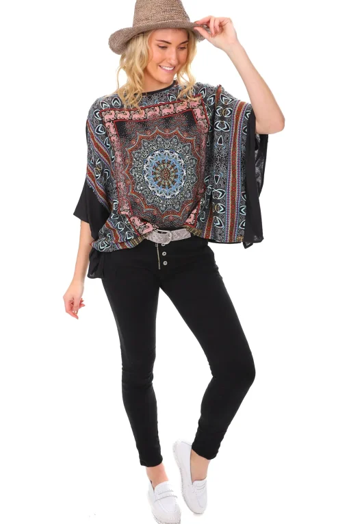 Classic Button Jeans - Black - IS10