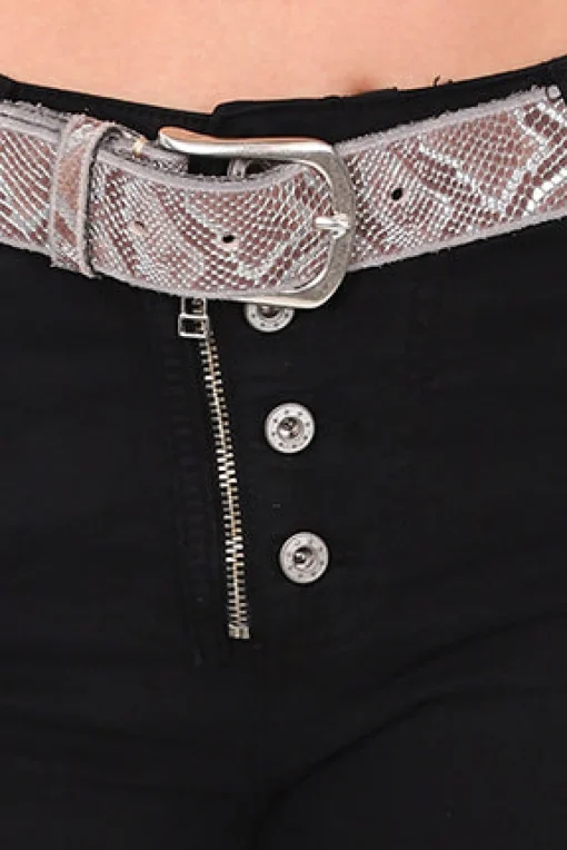 Classic Button Jeans - Black - IS10