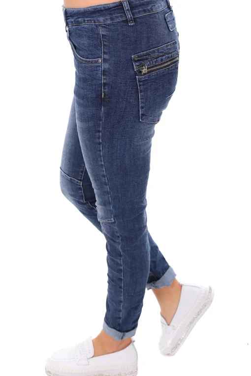 Classic Button Jeans - Denim - IS10