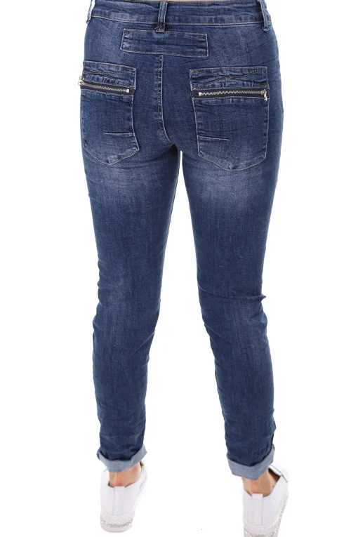 Classic Button Jeans - Denim - IS10