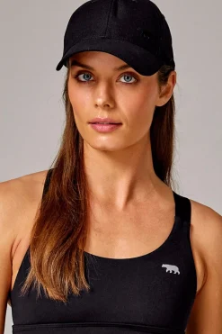 Cleo Bear Linen Cap - Black - RB13