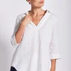 Collared Tunic Top - White - SS12