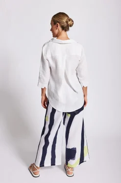 Collared Tunic Top - White - SS12