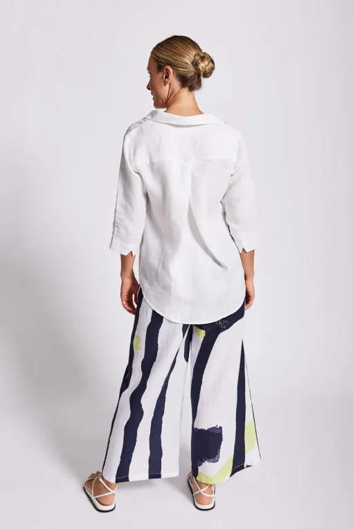 Collared Tunic Top - White - SS12