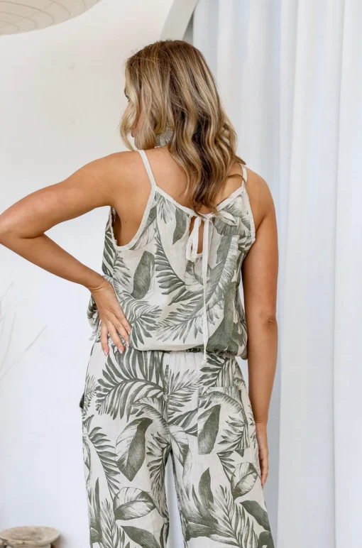 Comodo Singlet Top - Palm - FA26