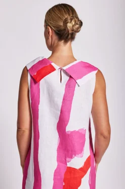 Cowl Neck Dress - Pink/Orange - SS23