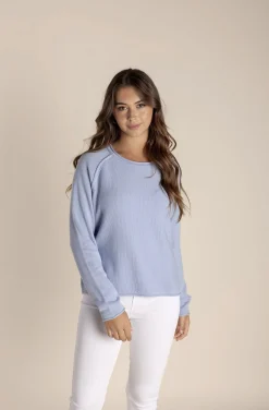 Cropped Crew Neck - Ice Blue - TT2