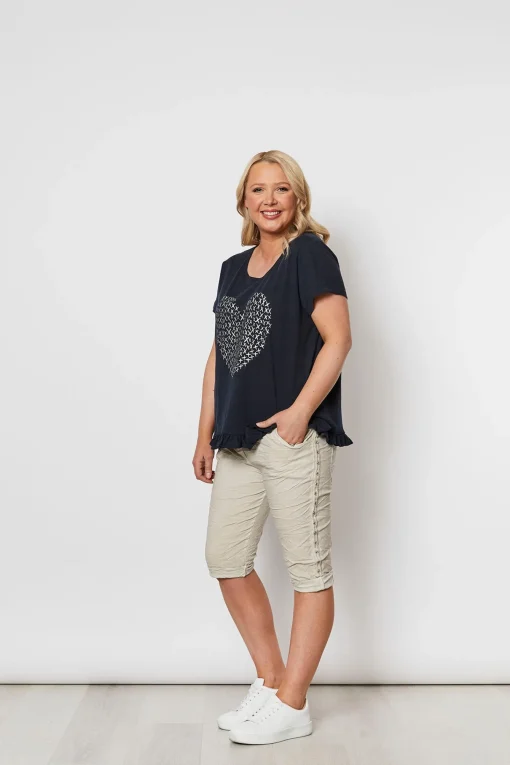 Crushed Jean Short | TZ50