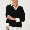 Dee 2 In 1 Jumper - Black - GS14