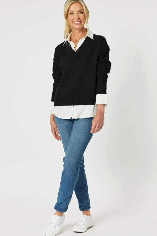 Dee 2 In 1 Jumper - Black - GS14