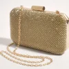 Diamante Mesh Clutch - Gold Crystal - AD17