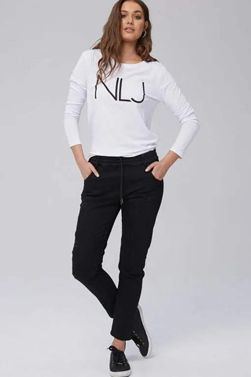 Dundee Hybrid Jogger Jeans - Black - NLJ7