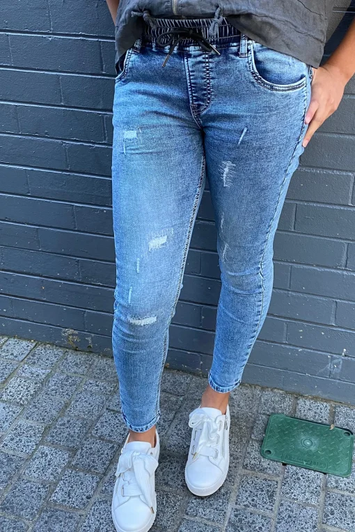 Dundee Hybrid Jogger Jeans - Wash - NLJ7