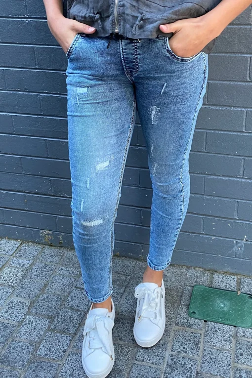 Dundee Hybrid Jogger Jeans - Wash - NLJ7