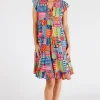 Elena Tiered Dress - Multi - LL44