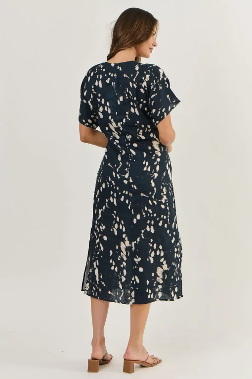 Ellison Linen Dress - Universe -OJ29