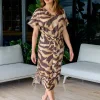Ellison Linen Dress - Wildcat -OJ29