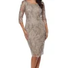 Elly Embroidered Lace Dress - Latte - JH3