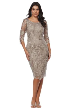 Elly Embroidered Lace Dress - Latte - JH3