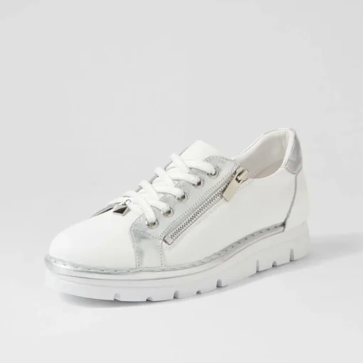 Elos Sneaker - White And Silver - TE8