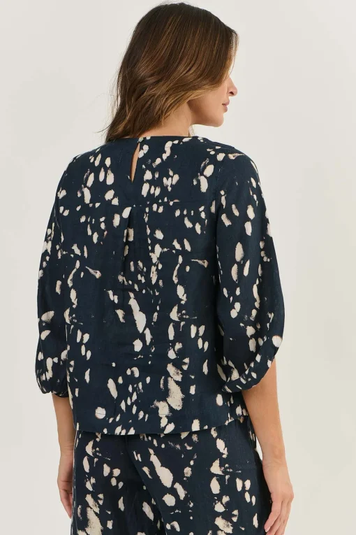 Ember Linen Top - Universe - OJ40