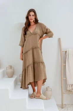 Emily Dress - Mocha - IC40