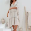 Emily Dress - Sand - IC40