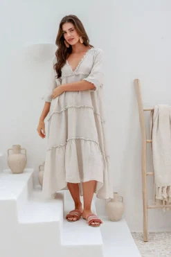 Emily Dress - Sand - IC40