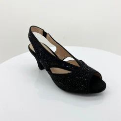 Emily Shimmer Heel | Black Micro | C3