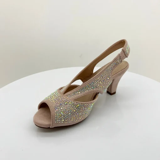 Emily Shimmer Heel | Champagne Micro | C3