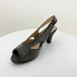 Emily Shimmer Heel | Grey Micro | C3