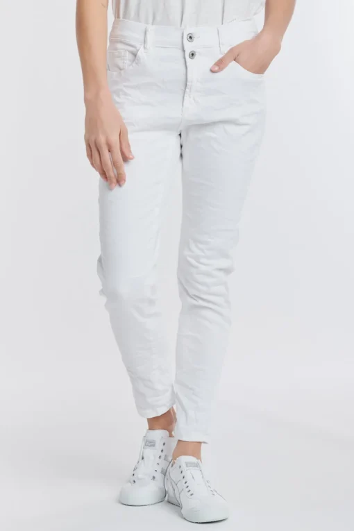 Emma Stretch Jeans - White - IS5