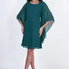 Evie Chiffon Dress - Green - FL3