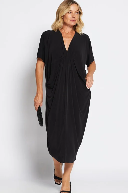 Farrah kaftan Dress - Black - PH26