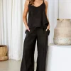 Fleur Pant - Black - FA29