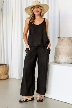Fleur Pant - Black - FA29