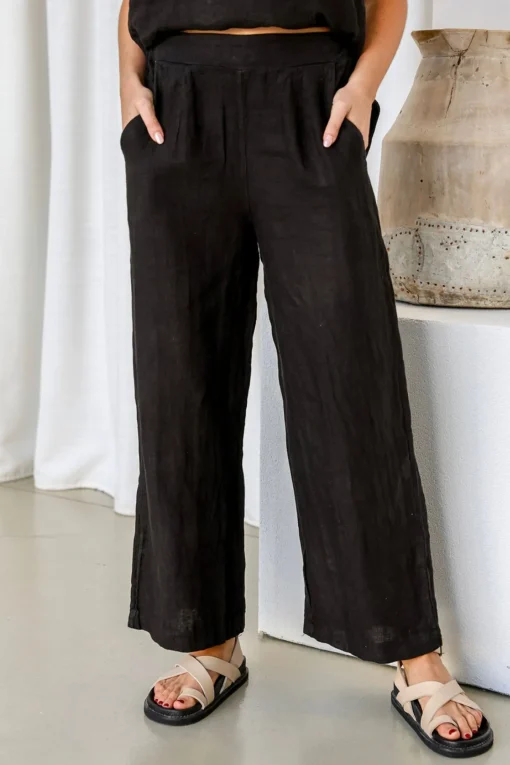 Fleur Pant - Black - FA29