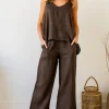 Fleur Pant - Chocolate - FA29