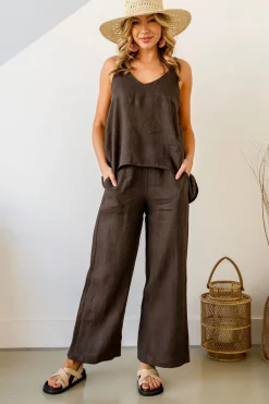Fleur Pant - Chocolate - FA29