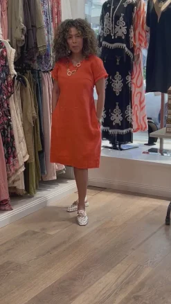 Fringe Festival Dress - Nectarine - F7