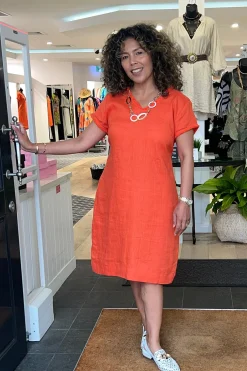Fringe Festival Dress - Nectarine - F7
