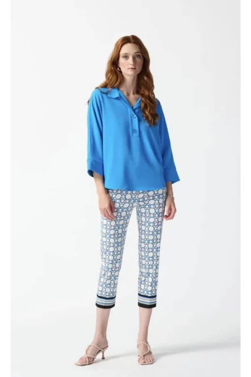 Geometric Print Pant - Vanilla/Multi - JR27