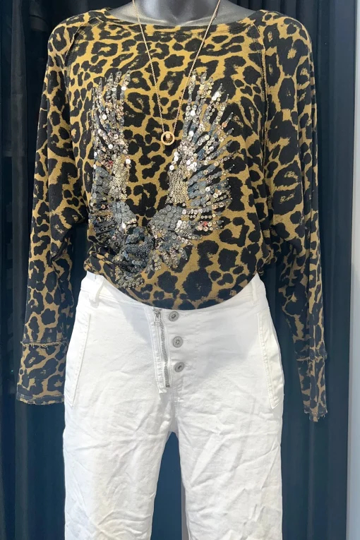Gia Sweatshirt - Leopard - AS1