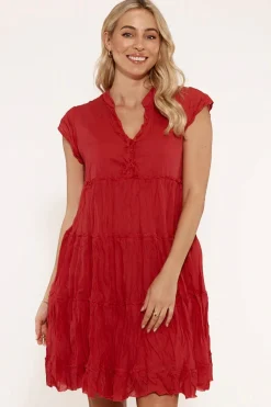 Gwen Dress - Melon - LL16
