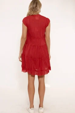Gwen Dress - Melon - LL16