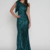 Gwyneth Sequence Dress - Teal - Rom9