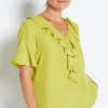Hailey Frill Blouse - Citrus - Ph9