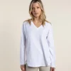 Halli Long Sleeve Tee - White- TT39